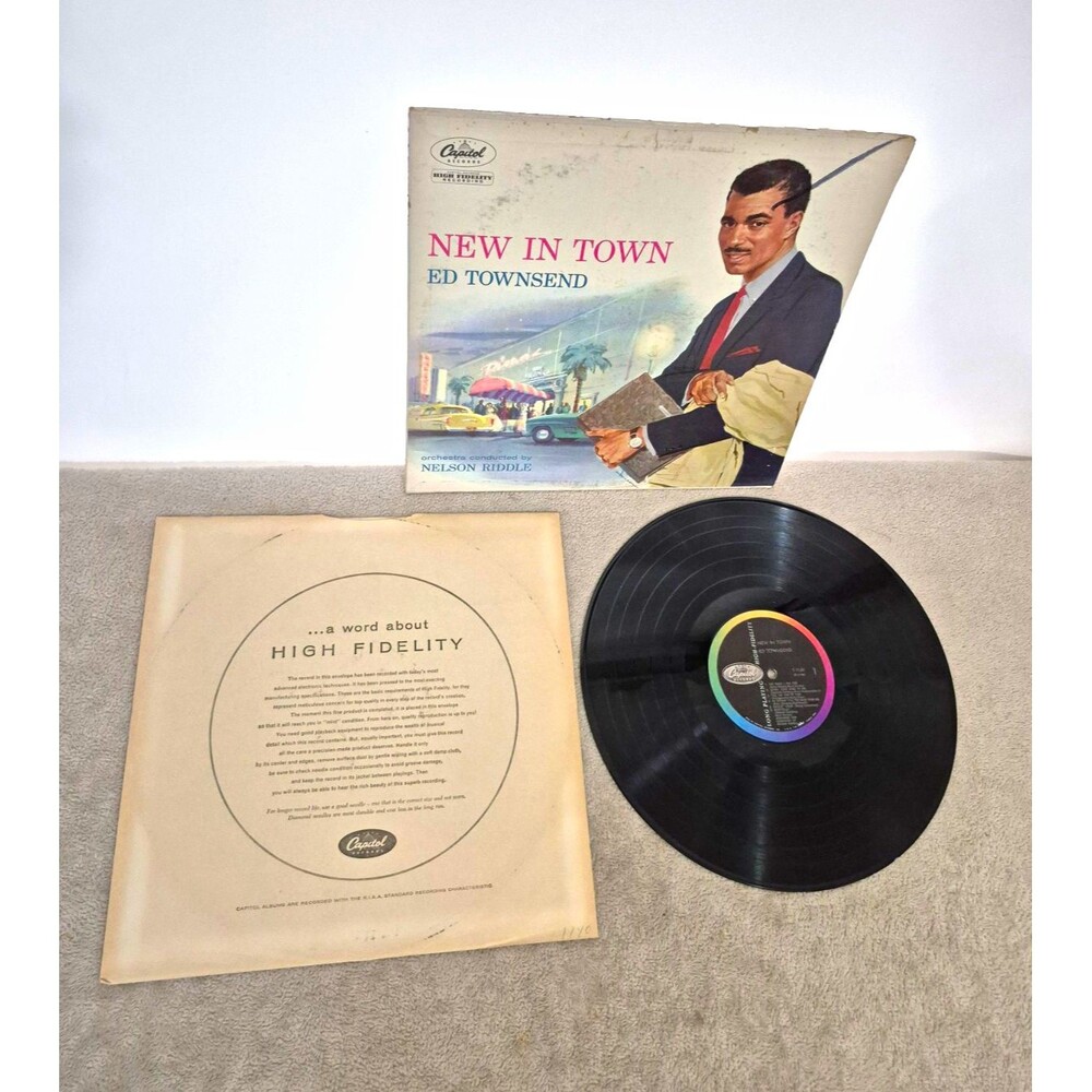 Ed Townsend - New in Town Jazz Vinyl LP 12" Capitol Records High Fidelity
